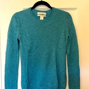 Teal 100% cashmere sweater